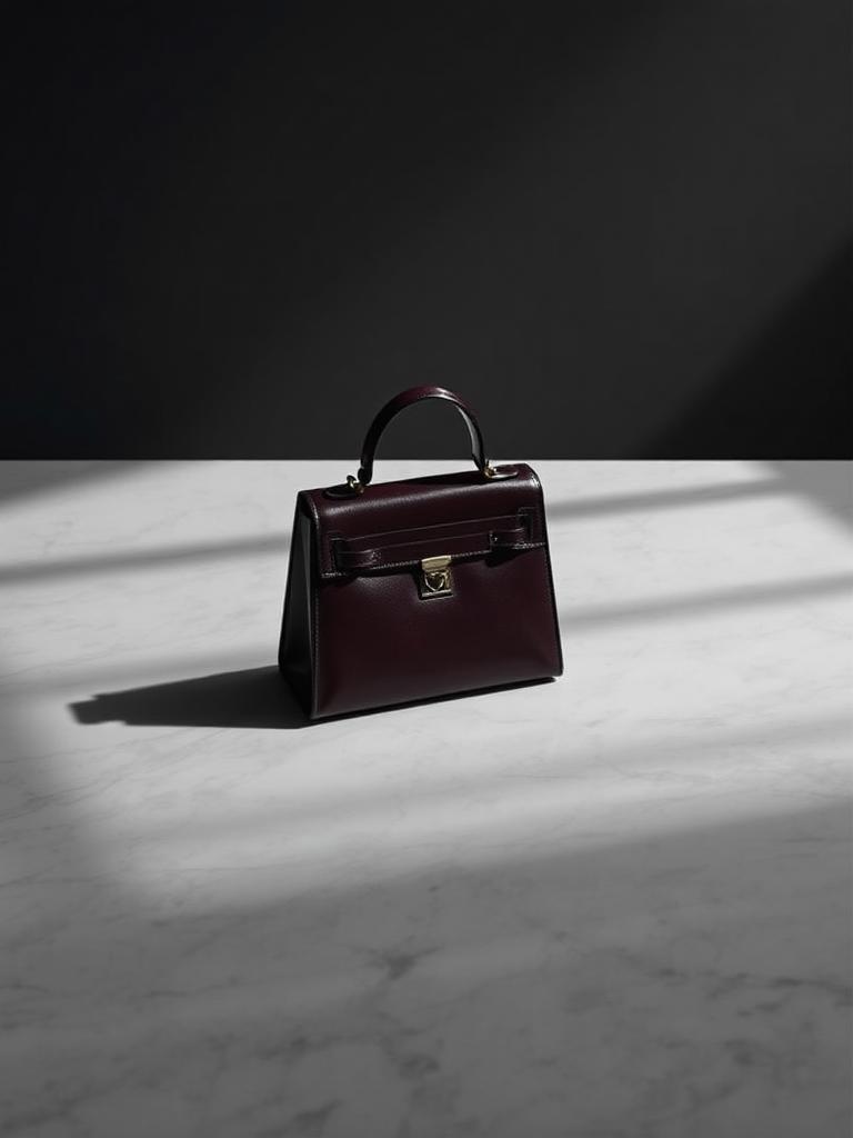 Bolso Cofre Bordeaux